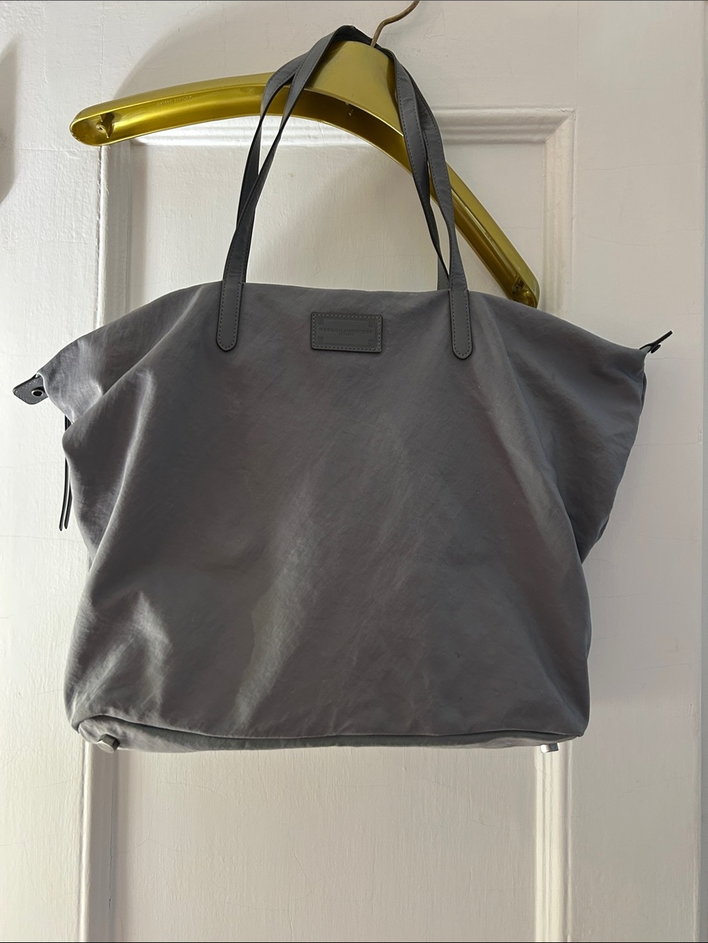 Rebecca Minkoff gray nylon tote